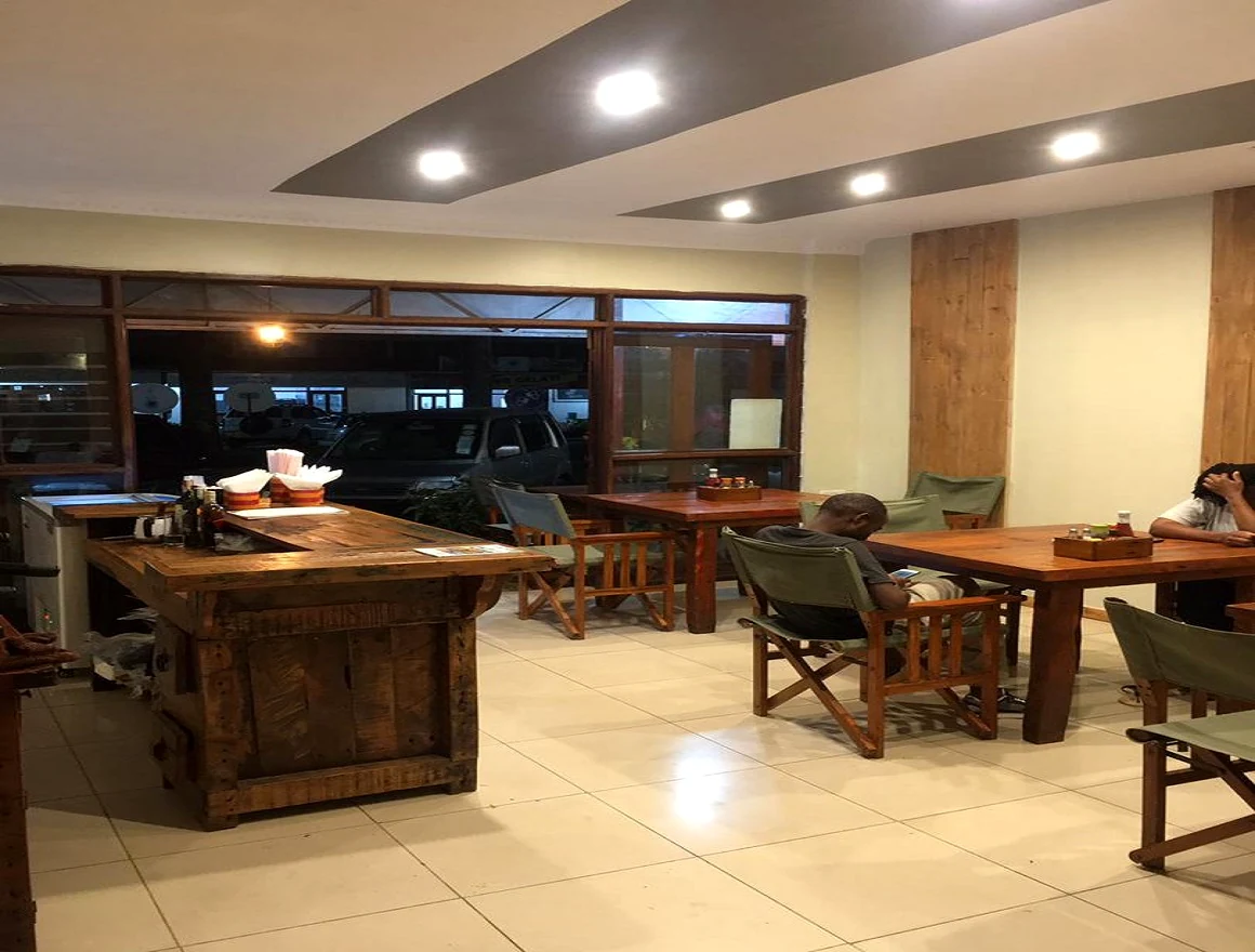 Interior of Caffe Gelato Restaurant in Arusha